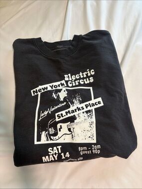 Brandy Melville Black Graphic 'Electric Circus' Sweatshirt